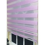 Storburada STB903 Zebra Organze Etek Dilimli Pembe Lila 70x200 cm Stor Perde