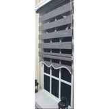 Storburada Zebra Siyah Gümüş Etek Dilimli ST 009 Gri 200 X 260 Stor Perde