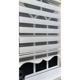 StorBurada Zebra Stor Perde Ekru Etek Dilimli STB-400-V02 Ekru 30 x 200