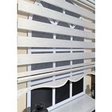 StorBurada Zebra Stor Perde Krem Etek Dilimli Z-stb400v12
