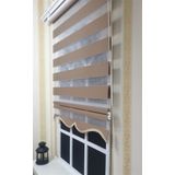 Storburada Zebra Sütlü Kahverengi ST 035 Kahverengi 60 X 200 Stor Perde