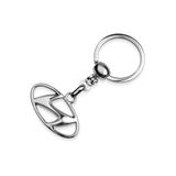 Store 1. Kalite - Hyundai Logolu Metal Otomobil Anahtarlığı - Krom Kaplamalı