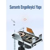 Store 15W Sensörlü Araç Içi Wireless Şarjlı Telefon Tutucu Elite Şeffaf Süper Sessiz Tasarım - 000-Siyah