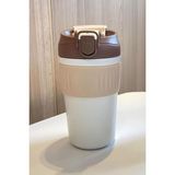 Store 316 L Çelik Kahverengi 450 ml Pipetli Soğuk Sıcak Kahve El Termos Mug CIN847KHV - 0 - 19 lt - 0 Siyah