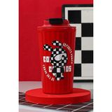 Store 316 L Çelik Kırmızı Tavşan Figür 400 ml Kahve El Termos Mug CIN483KR - 0 - 19 lt - 0 Siyah
