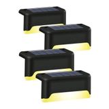 Store 4 Adet Led Solar Güneş Enerjili, Merdiven, Veranda, Bahçe, Balkon Ve Çit Lambası, Köşebent, S