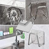 Store 4 Adet Paslanmaz Mutfak Sünger Tutucu Yapışkanlı Sünger Askısı Lavabo Süngerliği - 0 - 1 lt