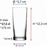 Store 52138 - Orijinal Raki Cam, Ouzo Camı - Raki Bardagi, 6 Adet Raki Bardağı, Uzo Bardakları - 1 Adet - 0 - 200 ml