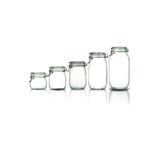 Store 5'li Set Korken Kavanoz Vakumlu Kilitli Cam Saklama Kavanozu 500 ml - 7500 ml -1000 ml - 1500 ml - 2