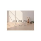 Store 6 Adet 100 ml Metal Kapaklı Şeffaf Numune Mama Ek Gıda Şekerleme Reçellik Küçük Cam Kavanoz