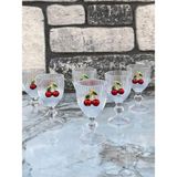 Store 6 Lı Kristal Cam Kahve Yanı Bardağı Kiraz Bardak Kirazlı 75ML - 0 - Siyah - 0 - 200 ml