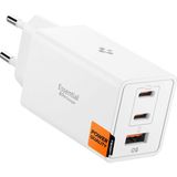 Store 67W Usb-C + Usb-A 3 Port Hızlı Şarj Aleti Pps 3.0 Super Hızlı Şarj Gan Pro Isı Düşürücü Güç Adaptörü Akım Koruma iPhone & Android & iPad & MacBook Type-C Beyaz - ACH08710 - 1 cm - 00-Siyah - Beyaz