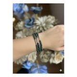 Store 99 luk bileklik tesbih zümrüt renki kristal cam boncuk tespih