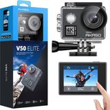 Store Action Cam 4K60FPS 40M Sualtı Kamera 20MP Wifi Aksiyon Kamerası, Dokunmatik Ekranlı Eıs, 8x Zoom Ses Kumandalı Uzaktan Kumandalı Aksesuar Kiti Spor Kamera (V50 Elite) - Adaçayı Yeşili