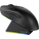 Store Ajazz AJ139 Max Mouse 3 Mod 26.000 Dpı Manyetik Şarj Istasyonlu Paw 3395 Optik Sensör Gaming Mouse (Siyah)