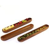 Store Akasya Ağacından Ahşap Zeytin Tabağı, Zeytinlik,ahşap Zeytin Tepsisi El Yapımı Akasya Ahşap Uzun Kano Tekne Tarzı Çanak - Yemek Servis Tabağı Masa Orta Parça (35CM*5CM) - 0 - 3 lt - 51R-Turuncu