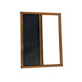 Store Akordiyon Plise Sineklik Pencere Açık Meşe 60x130