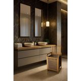 Store Bambu Çamaşır Kirli Sepeti Geniş Hacim 100 Lt 61X40X35 cm Modern ve Dayanıklı