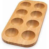 Store Bambu Yumurtalık 8 Gözlü, Suya Dayanıklı Pürüzsüz Yumurta Standı, Tezgah ve Dolap Kullanımı (1) - 0 - 1 lt