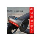 Store bisiklet elektrikli scooter USB şarjlı uyarı emniyet halkası su geçirmez ışıklı zil