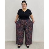 Store Büyük Beden Yazlık Penye Kadın Pantolon - 00-Kırmızı - 5XL