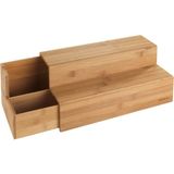 Store Çekmeceli Bambu Çay Poşeti Düzenleyici, Çay Poşeti Saklama Kabı, Mutfak Için Kahve ve Çay Kutusu, Çay Istasyonu, Çay Poşeti Tutacağı, Kahve Barı Aksesuarları ve Düzenleyici, 33 x 17 x 15 cm - 001 - Beyaz - 0,5 ml