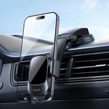 Store CM-722 Vakumlu Araç Içi Telefon Tutucu, 4,7-6,7 Inç Cihazlar Için Ön Cam ve Torpido Montajı, Tek Elle Kullanım, 360 Derece Döner Ayarlı Kol, Siyah - 000-Siyah