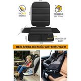 Store Dacia Duster Laureate 1.5 Dci 110 4x2 E2 I H Md 2017 Uyumlu Deri Oto Çocuk Bebek Koltuğu Koruyucu - Isofix Uyumlu - Leke Tutmuz - Silinebilir - Siyah