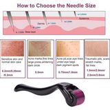 Store Dermaroller Titanyum Mikro Iğne Dermaroller, Yüz Için Cilt Bakımı, Yüz Kırışıklıklarına, Saç Dökülmelerine, Çatlaklara Karşı, Saç Büyümesi Için, Mikro Iğne Dermaroller Kiti, Kılıflı (0,5mm)
