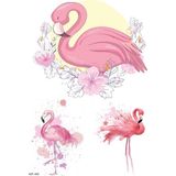 Store Flamingo -4 Geçici Dövme,geçici Tattoo,vücut Dövme,kol Bilek Dövme,boyun Dövme,sırt Dövme