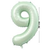 Store Folyo Balon - 9 Rakamı Helyum Balon - 36cm 9 Yaş Balonu - 9 Rakam Balon - Doğumgünü süsleri - Parti malzemeleri
