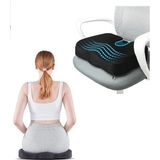 Store Fullf Visko Cocix Oturma Basur Hemoroid Ortopedik Oturma Simidi Yastığı - Abanoz