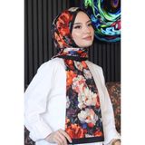Store Gül Desen Çok Renkli Soft Pamuk Şal - 0,6 x 19 x 29 cm - 00 Beyaz