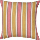 Store Kırlent Kılıfı, Bej-Açık Kırmızı, 50X50 cm - 10 cm - 00-Siyah - Beyaz