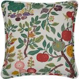 Store Kırlent Kılıfı, Çiçek Desenli, 50X50 cm - 10 cm - 00-Siyah - Beyaz