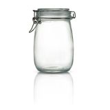 Store Korken Kavanoz 1000 ml Vakumlu Kilitli Cam Saklama Kavanozu