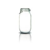 Store Korken Kavanoz 2000 ml Vakumlu Kilitli Cam Saklama Kavanozu