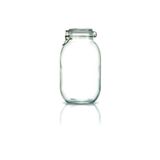 Store Korken Kavanoz 3000 ml Vakumlu Kilitli Cam Saklama Kavanozu