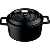 Store Lava Döküm Yuvarlak Tencere, Y, 28 Cm, 6.71 L Hacim, Siyah