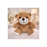 Store Lavly Sevimli Peluş Ayıcık 25 cm - Kırmızı Kahve Pembe Yumuşak Oyuncak Hediye Ayı