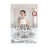 Store Mania Ieg™ Heidi Serisi 4’lü Paslanmaz Çelik Lüks Dondurma ve Sunum Kasesi Seti 7.5 cm 722887 - Renkli