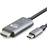 Store Mania Ieg™ Type-C To Hdmı Kablo Hdtv 4K Ultra Hd Pvc Gri HDX7853 - Renkli
