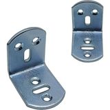 Store Mobilya, Dolap, Raf, Masa, Sandalye, Kitaplık, Ahşap, Kenar Köşe Bağlantı Birleştirme Sabitleme Demiri Aparatı, Delikli Metal Bağlantı Demiri, L Demir Gönye Köşebent, 2X23X30X30MM, 10 Adet