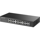 Store MS124GS | 24 Port Gigabit Ethernet Switch | 10/100/1000 Mbps RJ45 | 48 Gbps | Rackmount | Tak-Çalıştır | Izolasyon Modu & Döngü Önleme | Metal Kasa | Sessiz Çalışma