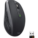 Store Mx Anywhere 2s Kablosuz, Çoklu Cihaz, Bluetooth, Birleştirici USB Alıcılı 2,4 Ghz Fare, 200 Ila 4000 Dpı Tüm Yüzey Lazer Izleme, 7 Düğme, Taşınabilir/pc/mac/ipad Os - Siyah