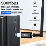 Store Of Wifi Fenvı AX900 Mbps Wifi 6 + Bluetooth 5.3 5dbi Antenli Dual Band USB Adaptör - 8852BU+5Dbi Anten