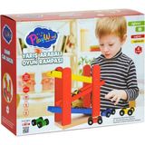 Store ONY-382 Playwood Ahşap Yarış Arabalı Oyun Rampası-Onyıl - 0-Siyah