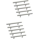 Store Paslanmaz Metal Kulp, Inox Dolap Çekmece Mobilya Kulbu, Tv Ünitesi Yatak Odası Vestiyer Mutfak Için (224 Mm, Adet, 10) - 0 - Siyah