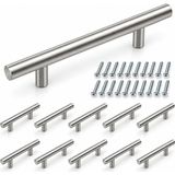 Store Paslanmaz Metal Kulp, Inox Dolap Çekmece Mobilya Kulbu, Tv Ünitesi Yatak Odası Vestiyer Mutfak Için (320 Mm, Adet, 10) - 0 - Siyah