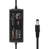 Store PM-18746 Dijital Ekranlı 12 Volt - 24 Volt / 5 Amper Çok Uçlu Ayarlı Kademeli Adaptör - 0 - Siyah